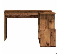 Bureau d'angle - GKK - vieux bois 200,5x50x76 cm - bois d'ingénierie - multi-rangements - Desgin moderne @346