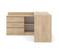 BIM Furniture Homlando Bureau d'angle Pliable Maja - Un Bureau Pliable pour Le Travail, Les études et Le Bureau à Domicile