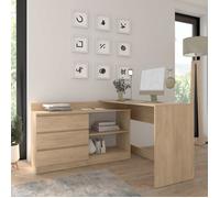 BIM Furniture Homlando Bureau d'angle Pliable Maja - Un Bureau Pliable pour Le Travail, Les études et Le Bureau à Domicile