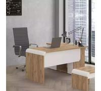 Bureau d'angle marron Meuble de bureau design Bureau de direction Table