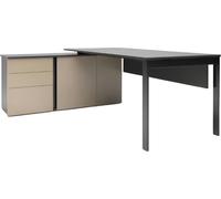 Bureau d'angle moderne Meubles en bois de luxe Environnement de travail Tiroirs