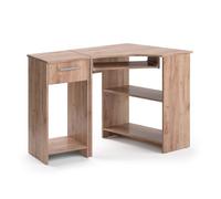 Vicco Bureau d'angle Odin, Sonoma, 83x76cm | Set avec armoire PC, avec plateau clavier coulissant et compartiment ouvert pour appareils