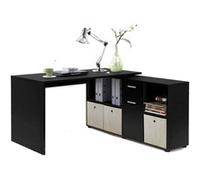 Bureau d'Angle Réversible Oxela 135cm Noir Noir G