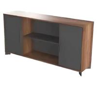 Bureau d'angle Table basse Bibliothèque bois Bureau Marron