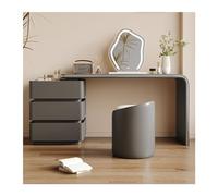 Bureau de Coiffeuse avec 3 tiroirs, Ensemble Moderne et Simple, Comprenant Un Miroir Maquillage à LED Une Chaise, Parfait for Les Femmes Filles Table de Maquillage(Dark Grey,Grand)