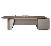Bureau de direction élégant, avec un plateau en bois et un design moderne