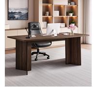 Bureau de Direction-VEVOR-160 x 80 x 76 cm-Charge de 113,4 kg-pour Travail et Écriture-Noyer