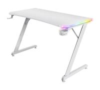 Bureau de jeu Trust GXT 709W Luminus 120 x 60 cm RGB Blanc