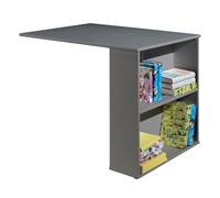 Vipack Bureau de lit enfant Pino – Mi-hauteur, pin massif 94 cm – Gris