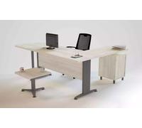 Bureau de luxe Commode Table basse Set de 3 pièces Meubles Aménagement Table Bois