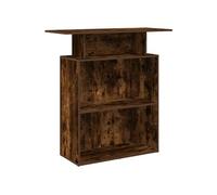 vidaXL – Bureau de réception 859055 – Chêne fumé – 100x40x104 cm – Bois d'ingénierie