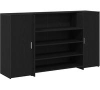 Bureau de réception Chêne noir 180 x 50 x 103,5 cm Bois d'ingénierie