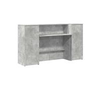vidaXL Bureau de réception - Gris béton