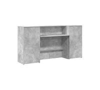 Bureau de réception Gris béton 200x50x103,5 cm Bois d'ingénierie 3324217