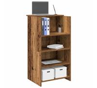 vidaXL Bureau de réception Vieux Bois 55x50x103,5 cm Bois d'ingénierie