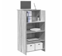 vidaXL Bureau de réception Sonoma Gris 55x50x103,5 cm Bois ingénierie