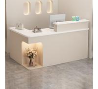 Bureau de réception moderne L Petit comptoir de vente au détail et bureau de réception pour bureaux et salons de vente au détail Design pour espaces efficaces
