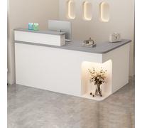 Bureau de réception moderne L pour petit comptoir de caisse pour magasin debout Design pour salon Soluts efficaces pour Recept De
