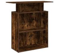 Bureau de réception Chêne fumé 100x40x104 cm Bois d'ingénierie 859055