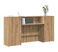 vidaXL Bureau de réception Chêne artisanal 180x50x103,5 cm bois d'ingénierie