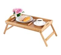 Bureau De Sable pour Ordinateur Portable Pliable en Bambou pour Lit De Petit-Déjeuner, Table Petit Dejeuner, Plateau en Bois a[355]