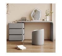 bureau de vanité Bureau de coiffeuse avec 3 tiroirs, ensemble moderne et simple, comprenant un miroir maquillage à LED une chaise, parfait for les femmes filles Cabinet organisateurs(Grigio,Grand)