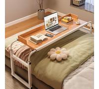Bureau debout mobile sur roulettes, hauteur réglable, table d'ordinateur portable, table de lit pour nourriture, 65-95 cm