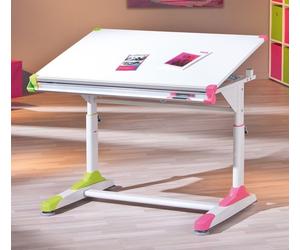 Bureau d'écolier 2COLORIDO blanc / rose-vert