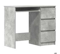 Bureau d'étude-Bureau Gris béton 90 x 45 x 76 cm ,Bois d’ingénierie -1parcel DECO B8648064