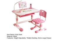 Bureau d'étude pour enfants avec chaises,Bureau et bibliothèque pour enfants,table de devoirs d'étudiant,Réglable en hauteur