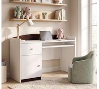 Bureau d'étude pour enfants et adolescents en bois de wengé | Table de travail pour les devoirs et les activités manuelles