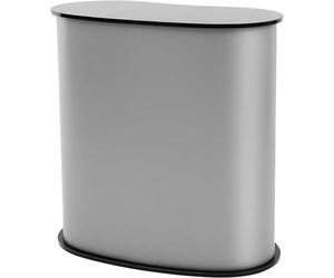 Bureau d'exposition portable, table d'exposition, 900 x 490 x 940 mm. Support pour comptoir d'exposition, table pliante pour promotion etau détail, présentoir avec étagère de rangement, sac de transpo