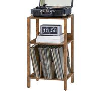 Bureau d'impression sur 3 niveaux, équipé de roulettes, de couleur noire