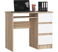 Akord Bureau informatique avec caisson - Blanc