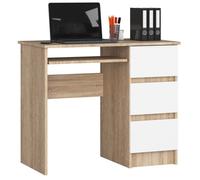 Akord Bureau informatique avec caisson - Blanc