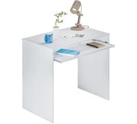 Bureau d'ordinateur avec plateau amovible coloris Blanc Artic - hauteur 79 x longueur 90 x profondeur 54 cm