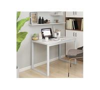 Bureau d'ordinateur Blanc 110x60x73 cm Aggloméré30197