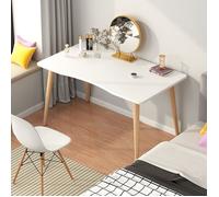 Bureau d'ordinateur, bureau d'étude de style, table d'écriture en bois pour étudiant, avec rebord ergonomique, plateau spacieux