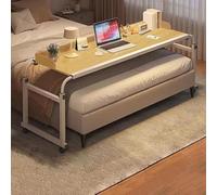 Bureau d'ordinateur portable avec roulettes, table mobile réglable en hauteur, chariot de lit pour hôpital, usage médical, bureau roulant polyvalent pour la maison et le bureau