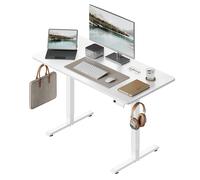 Bureau d'ordinateur réglable en hauteur WOLTU, table de jeu électrique avec 3 niveaux de mémoire, protection contre les chocs, pour la maison, le bureau et l'étude 120x60cm Black