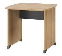 Bureau droit chêne L 80 x P 80 cm piètement plein bois - Jazz