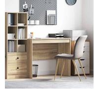 vidaXL Bureau Chêne Sonoma 90 x 50 x 76 cm, Bureau Compact, Style Moderne, Espace de Travail Ergonomique, Table d'écriture Pratique, Meuble Durable pour Petits espaces