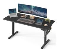 Bureau Électrique Assis-Debout - SONGMICS - 70 x 160 cm - 4 hauteurs mémorisables - Noir d'encre