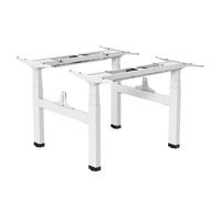 Double Bureau Electrique Réglage Hauteur Max 128cm Sans plateau Ergo Office