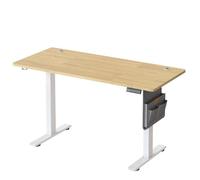 Bureau Électrique Réglable - SONGMICS - 140x60 cm - Mémoire 4 Hauteurs - USB-C - Doré Chêne