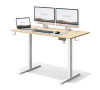 Bureau électrique - SENSE7 - NOJO - 120x60 cm - Réglage hauteur - Système anti-collision - White-Pine