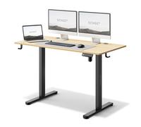Bureau électrique - SENSE7 - NOJO - Réglable en hauteur - Plateau de câbles - Design Black-Pine