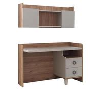 Bureau en bois brun au design élégant pour le bureau