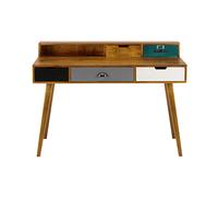 Bureau en bois de manguier massif, L125 cm 125x89x60cm Multicolore