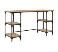 vidaXL Bureau Chêne artisanal 140 x 50 x 75 cm Bois d'ingénierie